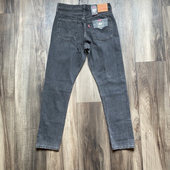 Levi’s 501 Black Distressed Skinny Jeans 27x28 - Picture 3 of 16